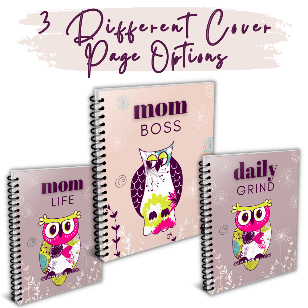 PLR Busy Mom Planner - Owl Design