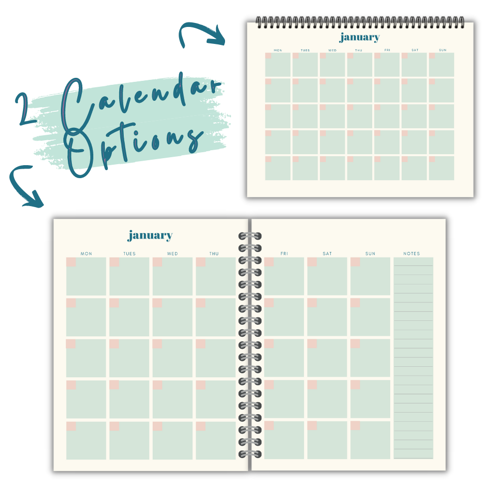 PLR Green Busy Mom Planner