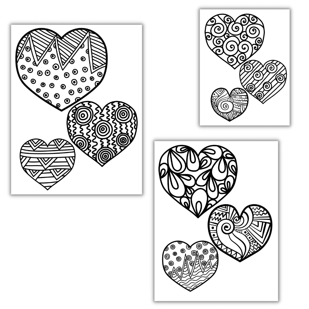 PLR Heart Coloring Pages