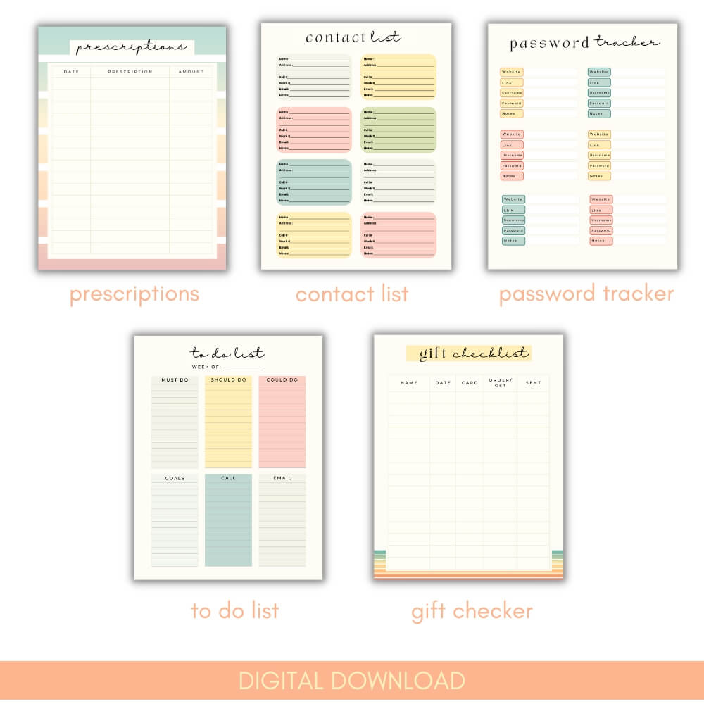 PLR Orange Business Planner for Content Creators