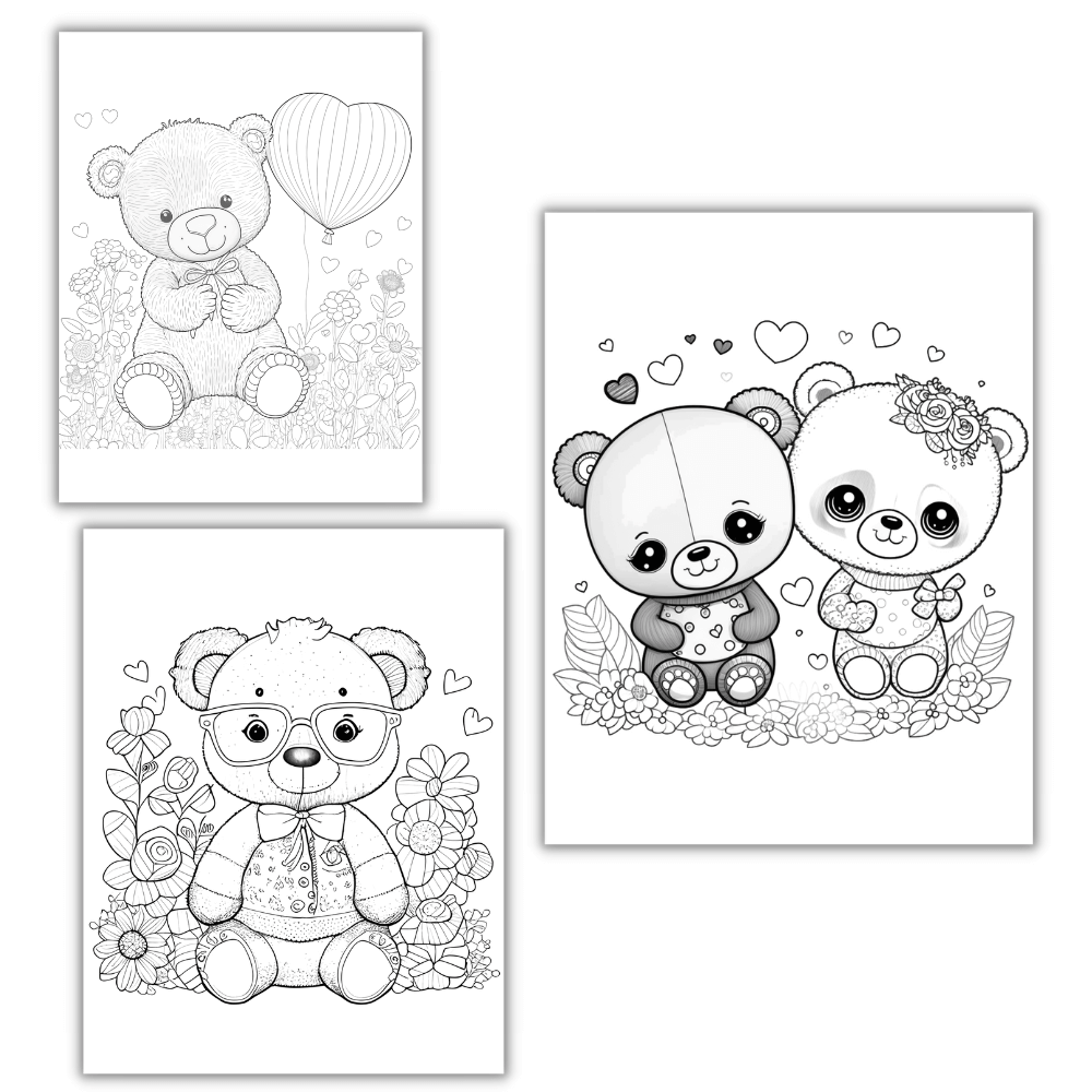PLR Cute Valentine Coloring Pages