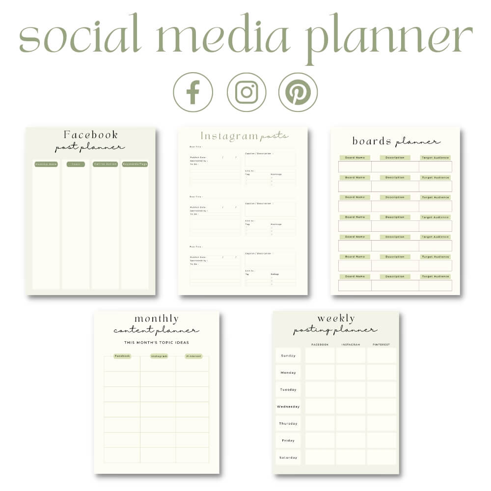 PLR Floral Business Planner for Content Creators