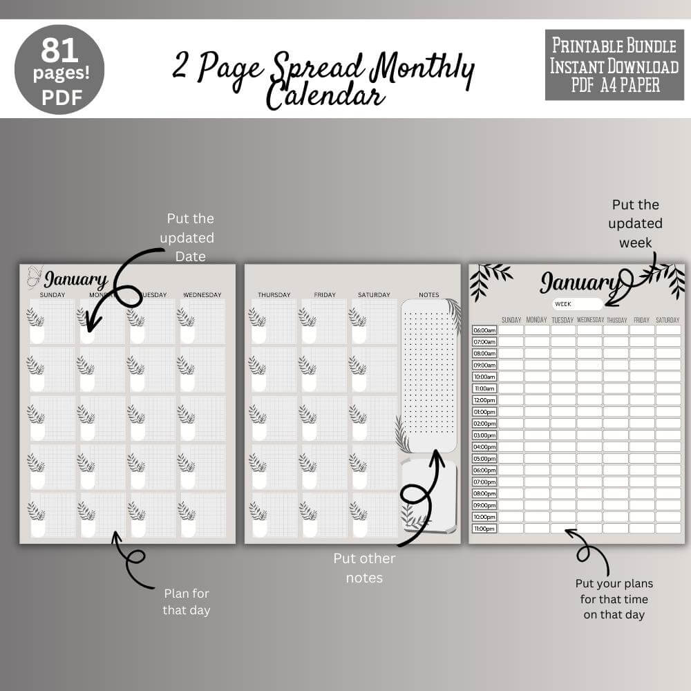 PLR Gratitude Journal in Black and White Design
