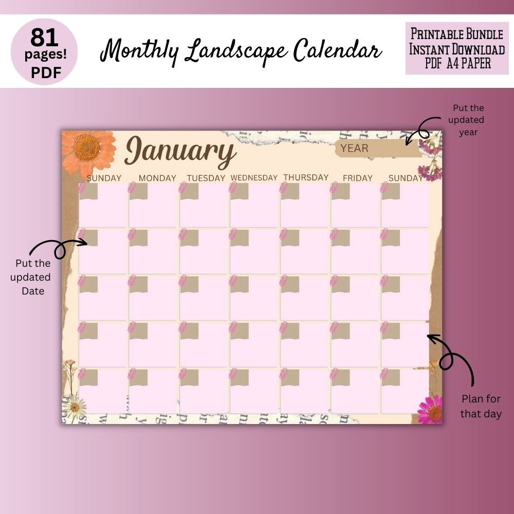 PLR Gratitude Journal in Floral Design