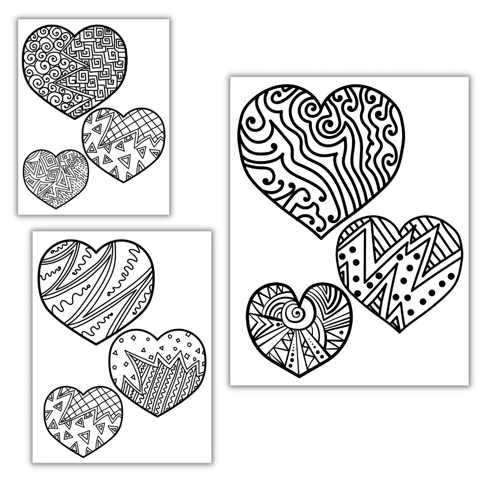 PLR Heart Coloring Pages