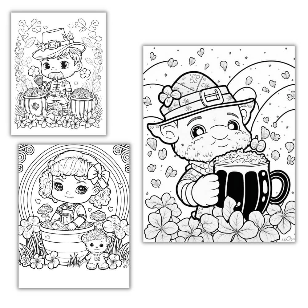 PLR St. Patrick's Day Coloring Pages