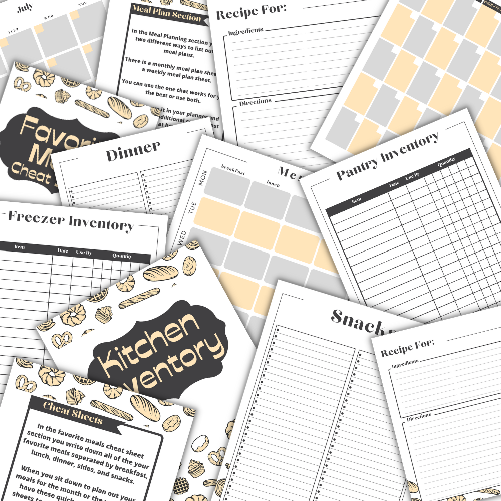 PLR Yellow Kitchen Planner
