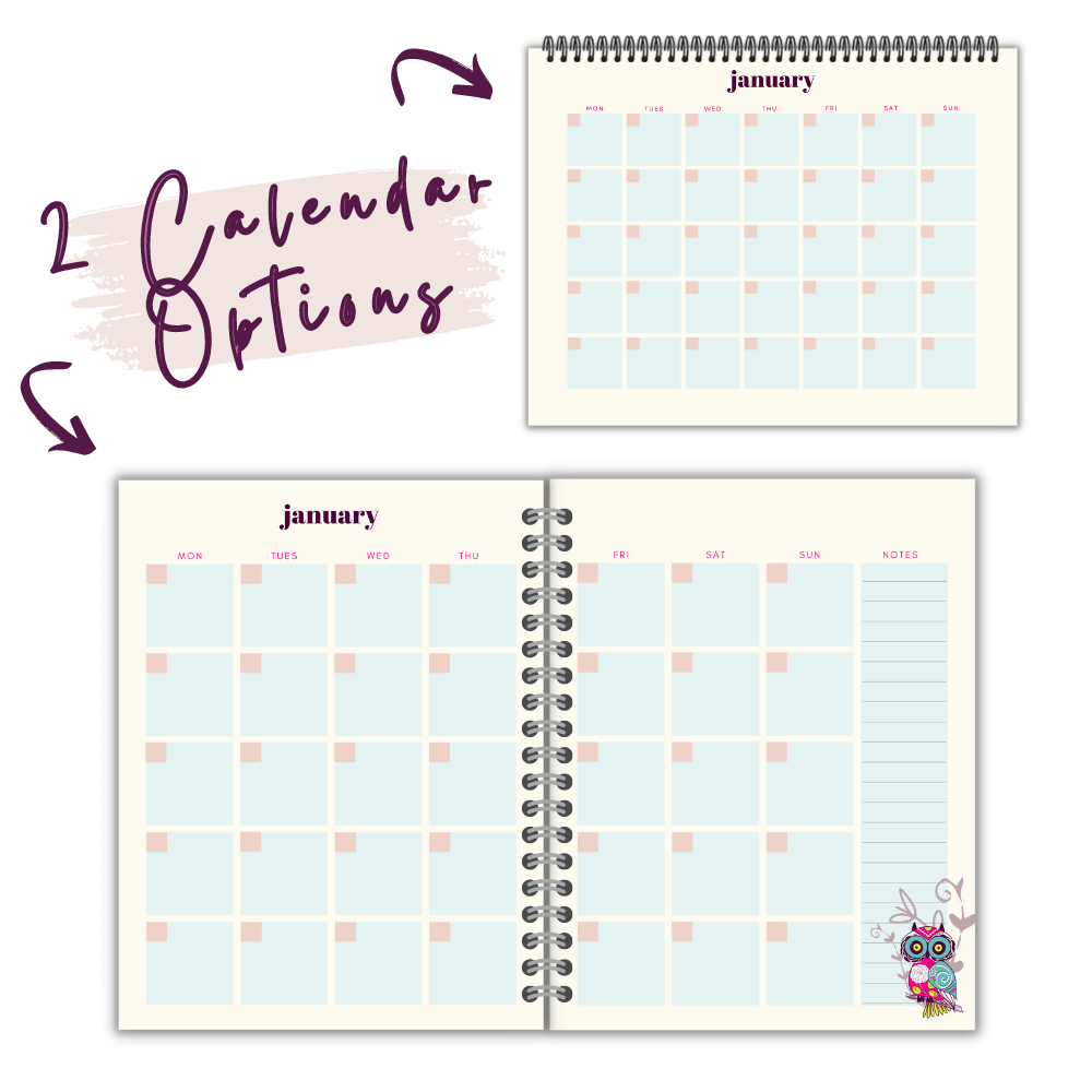 PLR Busy Mom Planner - Owl Design