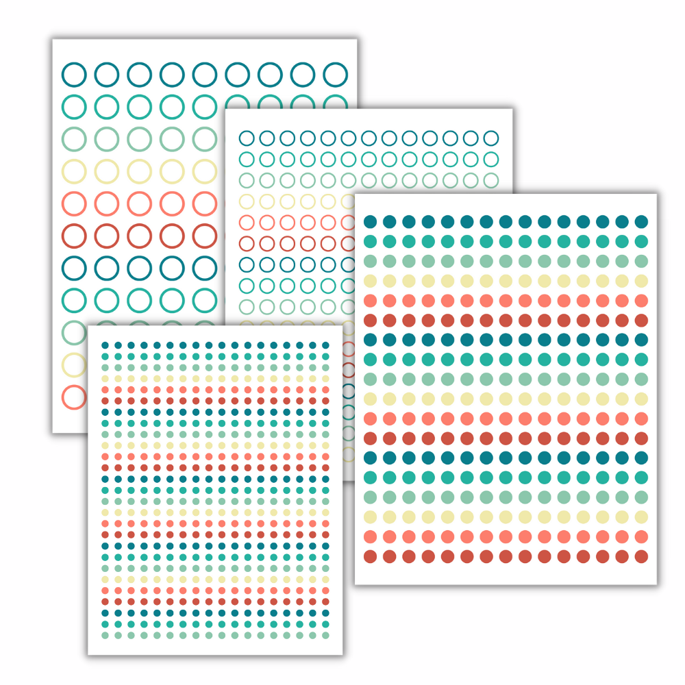 Green PLR Planner Stickers