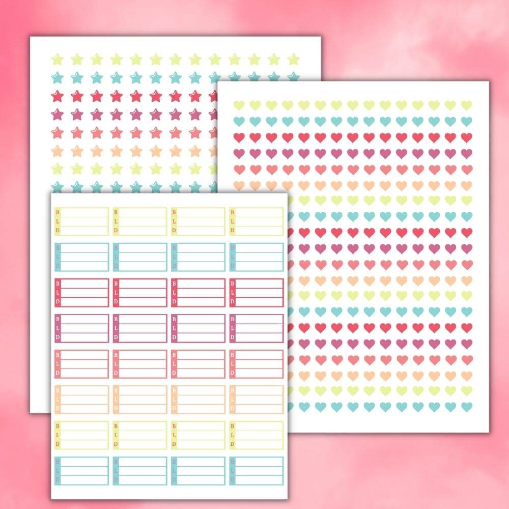 PLR Easter Planner Stickers