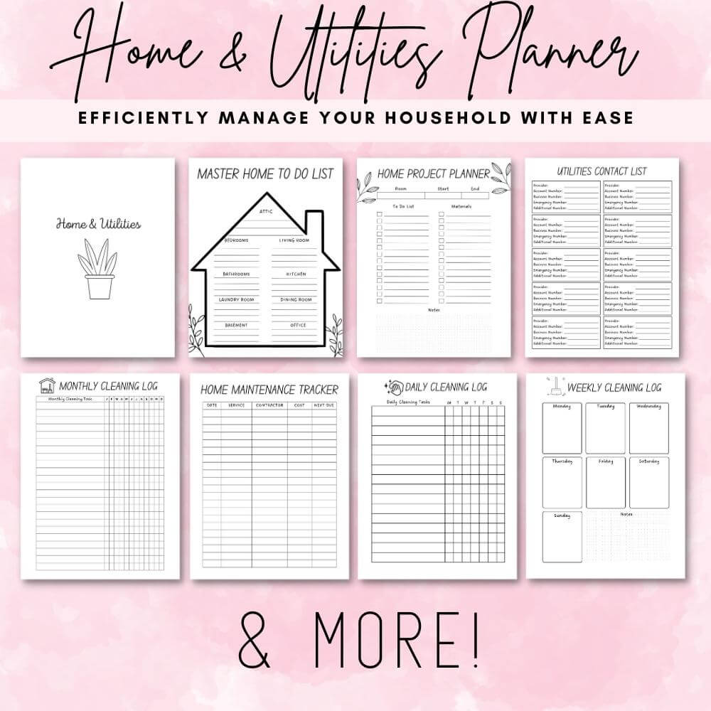 PLR Home Management Planner or Binder