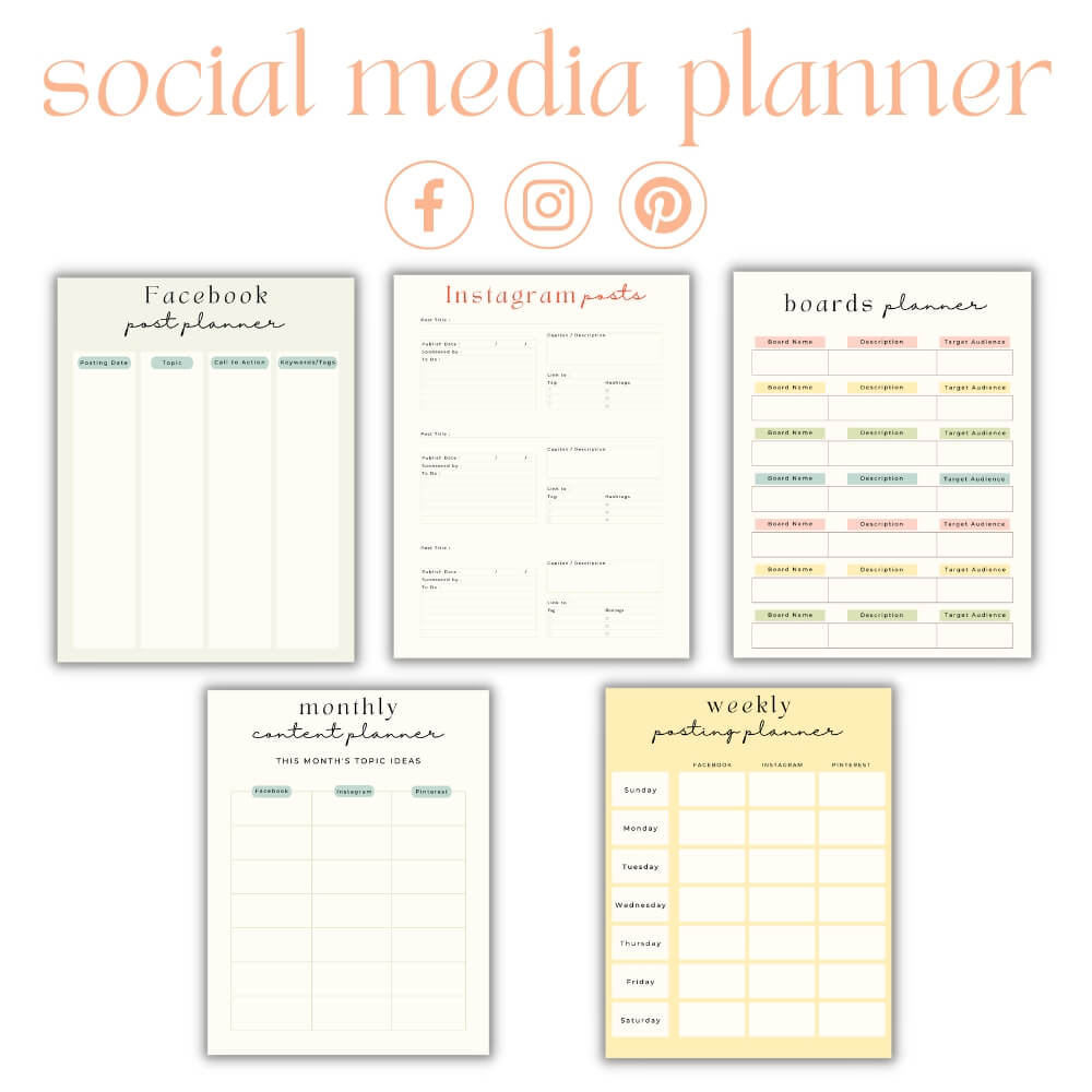 PLR Orange Business Planner for Content Creators