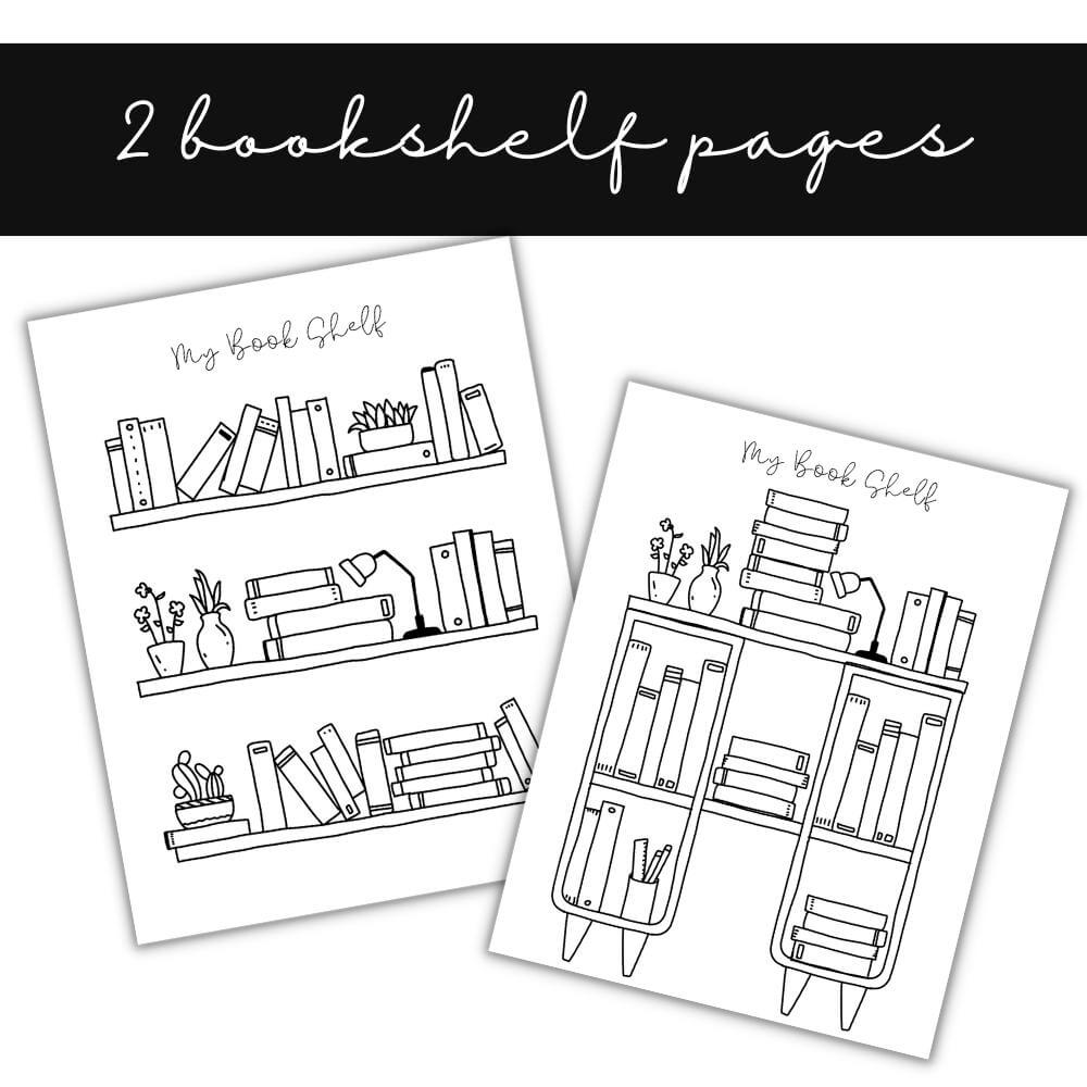 PLR Black & White Reading Planner