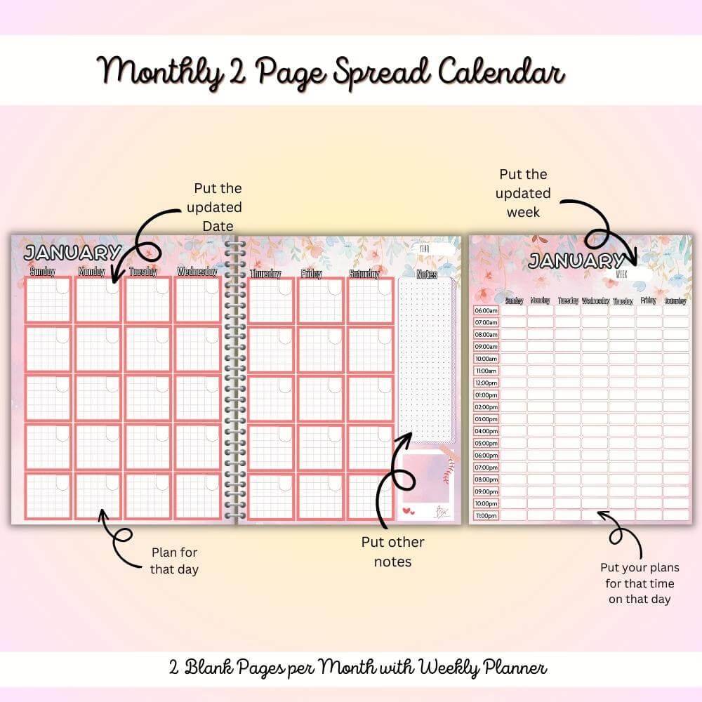 PLR Road Trip Planner in Pink