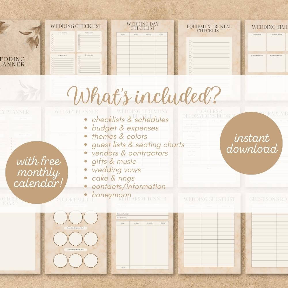PLR Wedding Planner in Beige