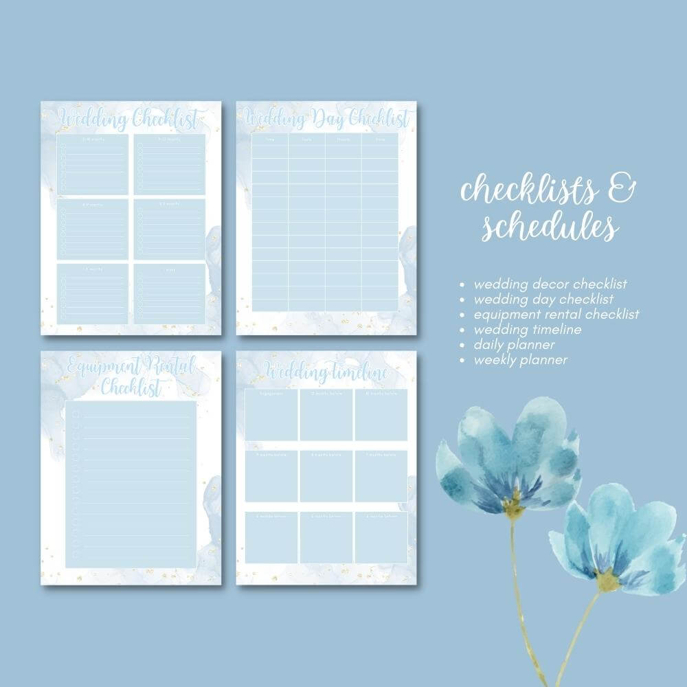 PLR Wedding Planner in Blue