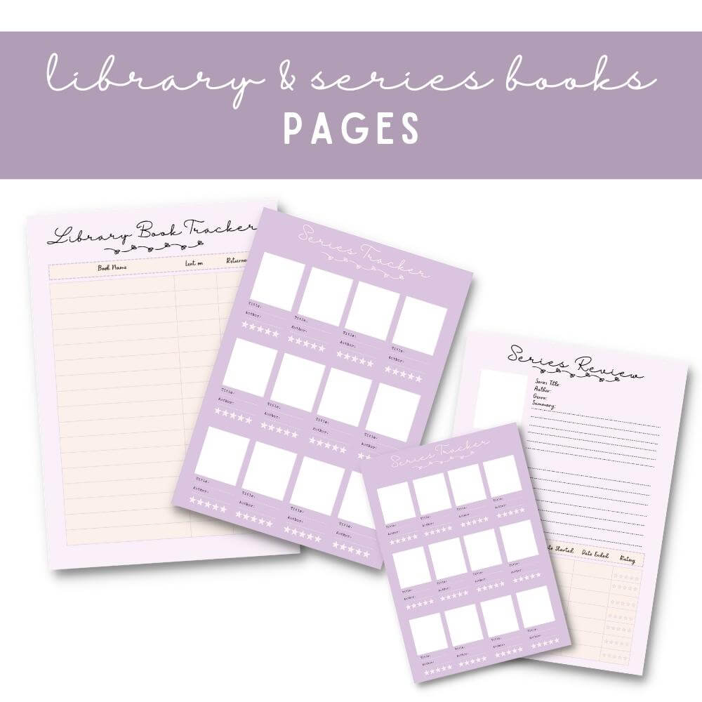 PLR Purple Reading Planner