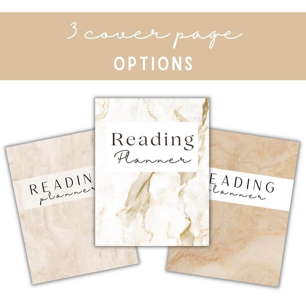 PLR Beige Reading Planner