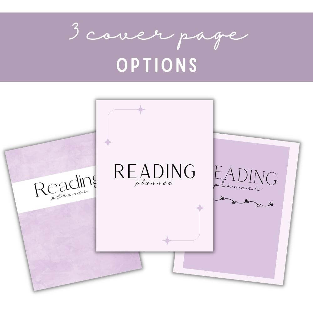 PLR Purple Reading Planner