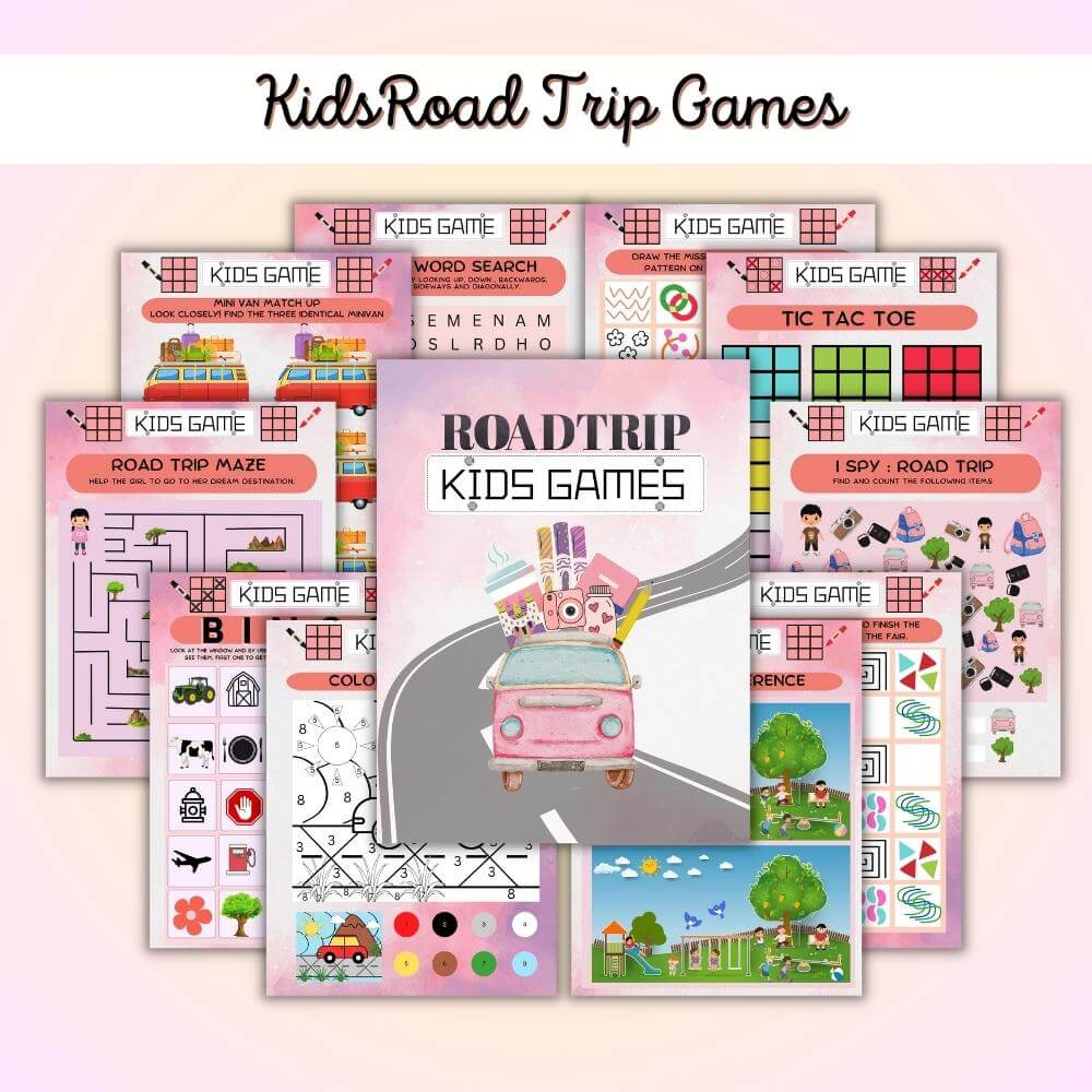 PLR Road Trip Planner in Pink