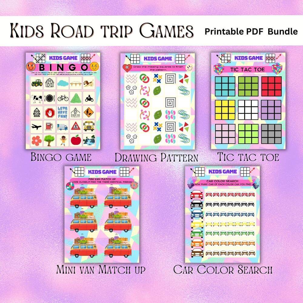 PLR Road Trip Planner in 90's Theme