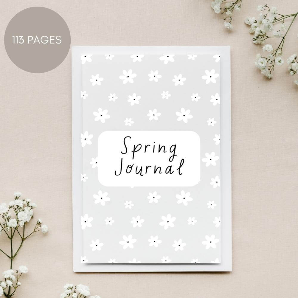 PLR Spring Journal in Black and White