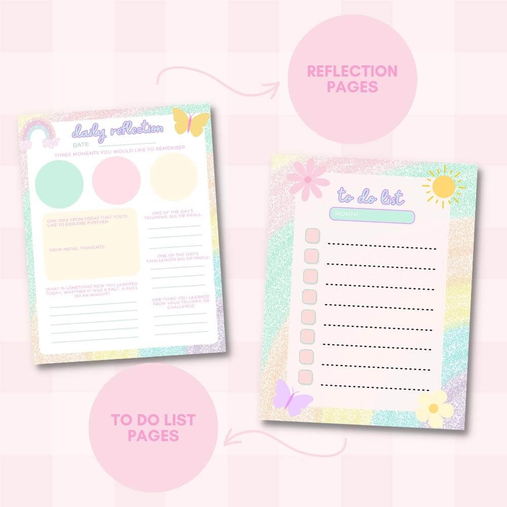 PLR Spring Journal in Cheerful Theme