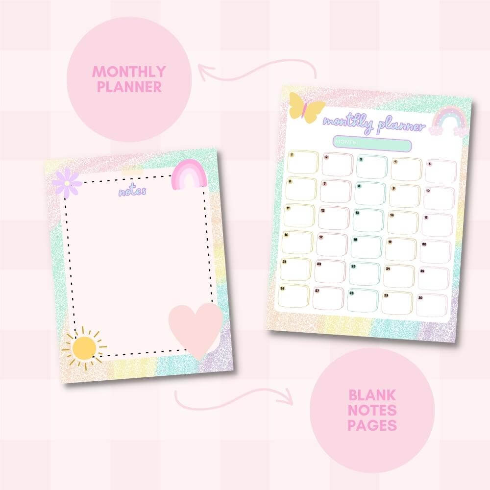 PLR Spring Journal in Cheerful Theme