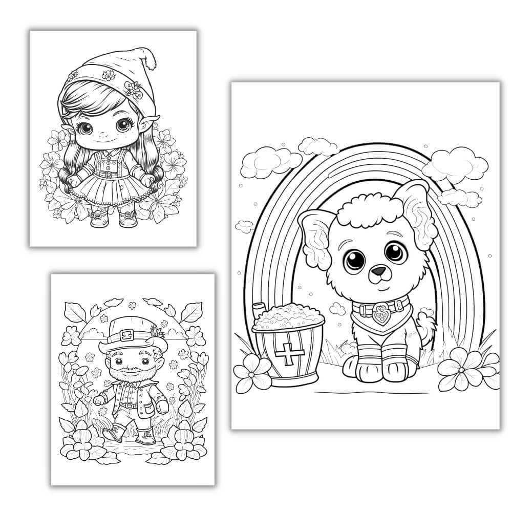 PLR St. Patrick's Day Coloring Pages