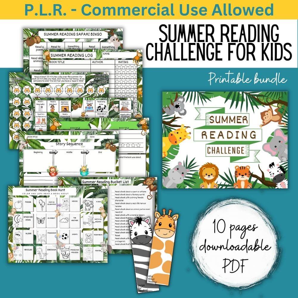 PLR Summer Reading Challenge - Safari Theme