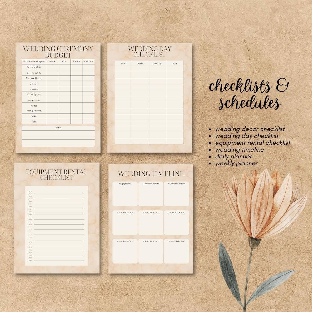 PLR Wedding Planner in Beige