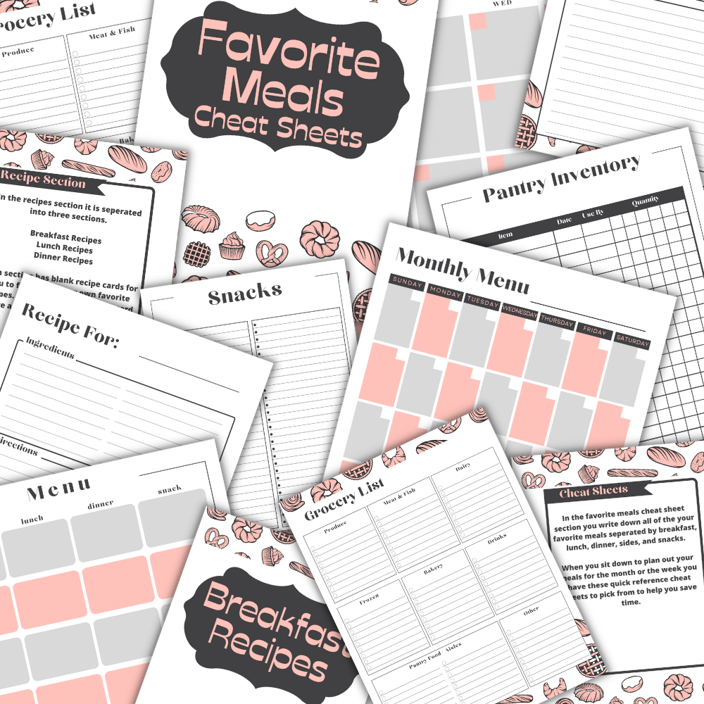 PLR Pink Kitchen Planner