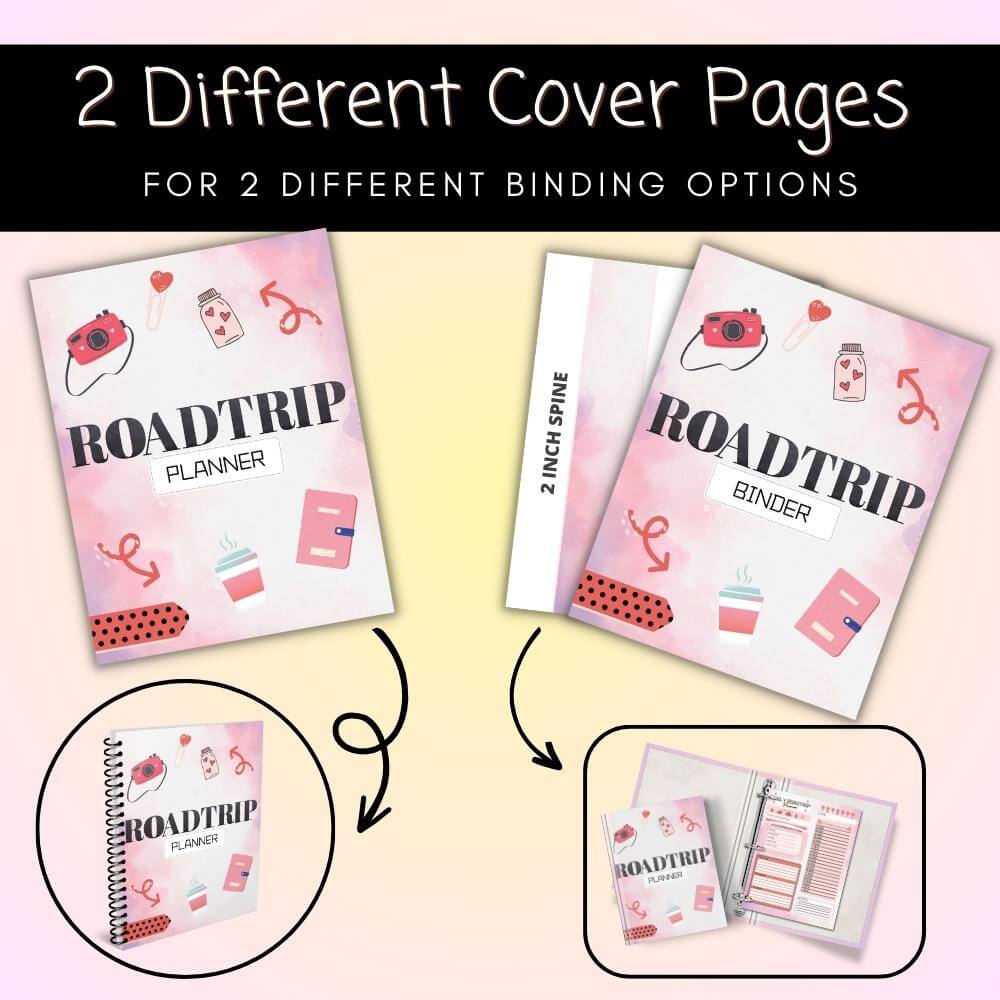 PLR Road Trip Planner in Pink