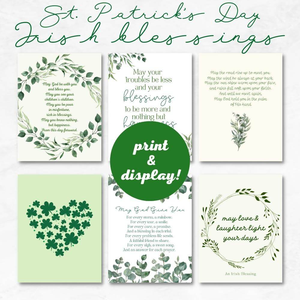 PLR St. Patrick's Day Decorations and Game Bundle