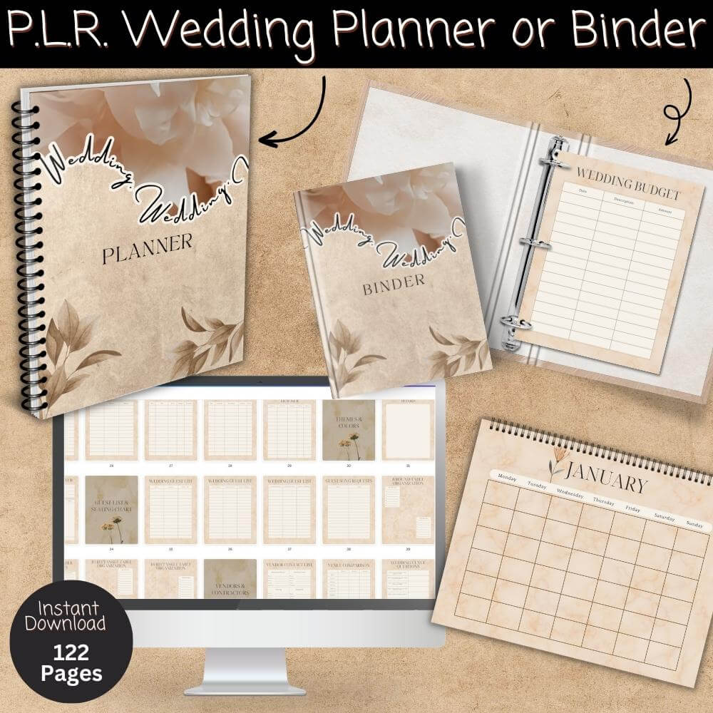 PLR Wedding Planner in Beige
