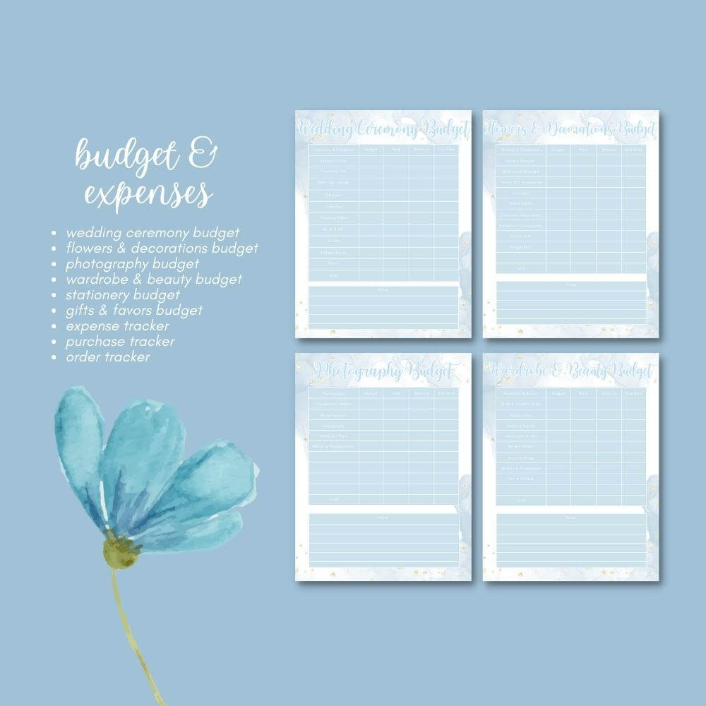 PLR Wedding Planner in Blue