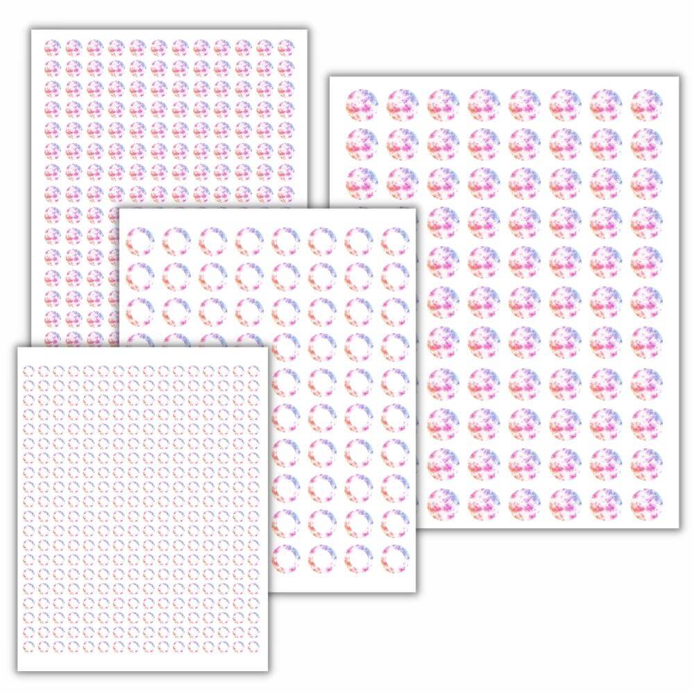 Pastel Tie Dye PLR Planner Stickers