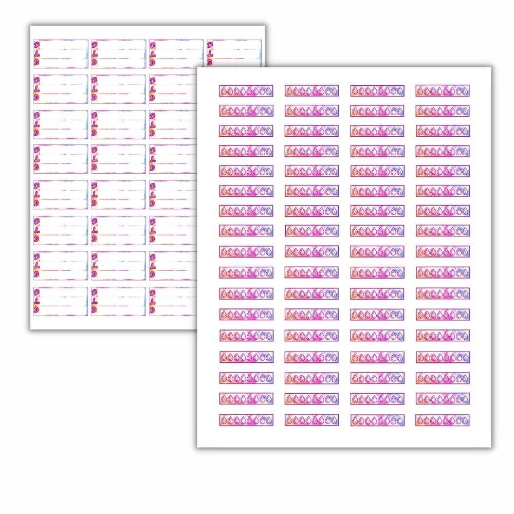 Pastel Tie Dye PLR Planner Stickers