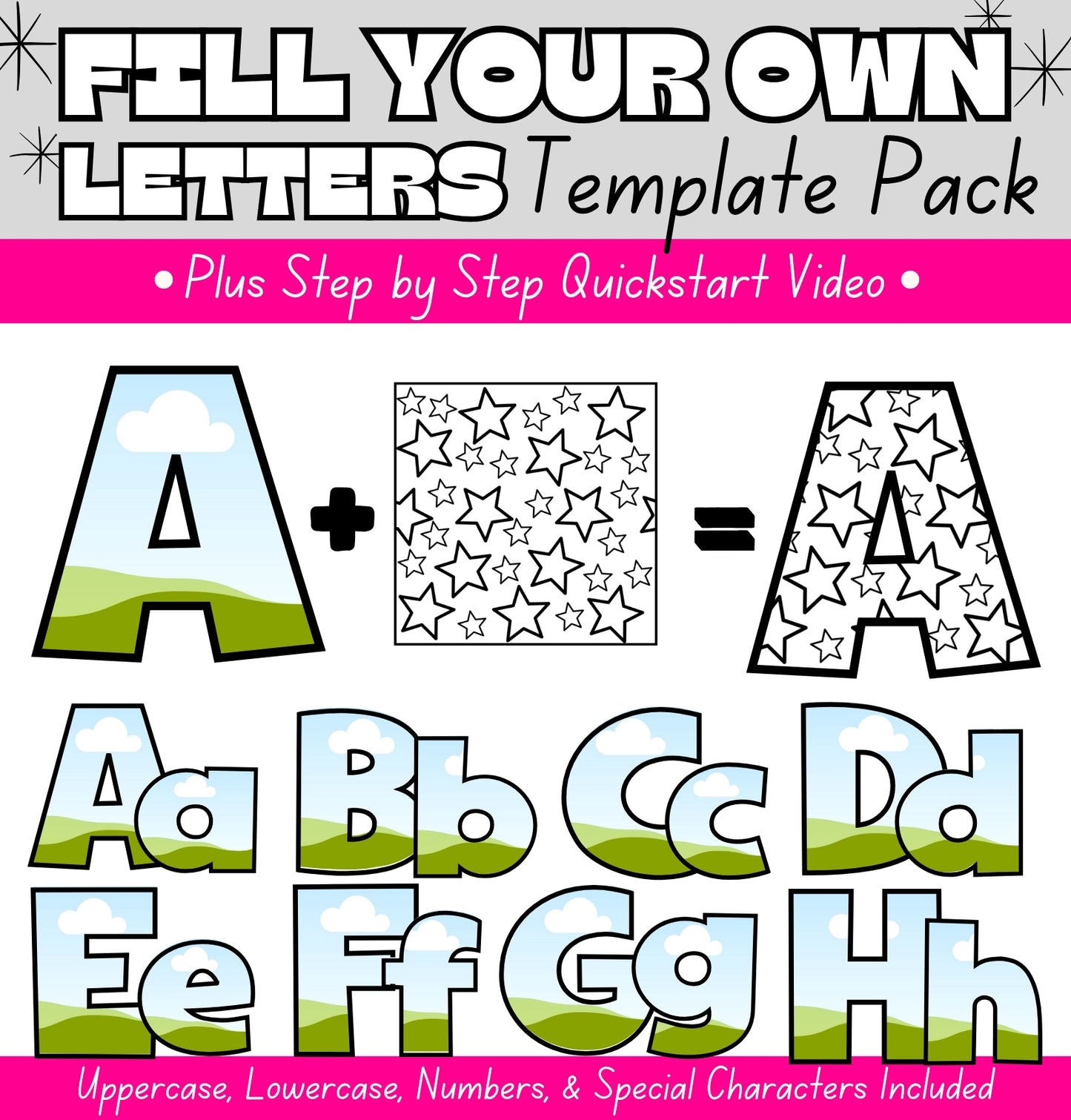 Fill Your Own Letters Template Pack