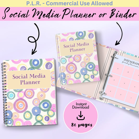 PLR Colorful Social Media Planner