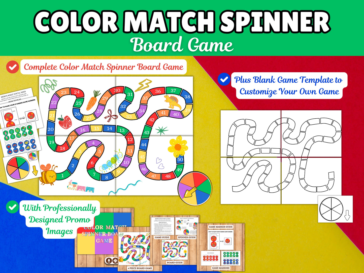 Ultimate Create Printable Board Games (FAST) Template Pack