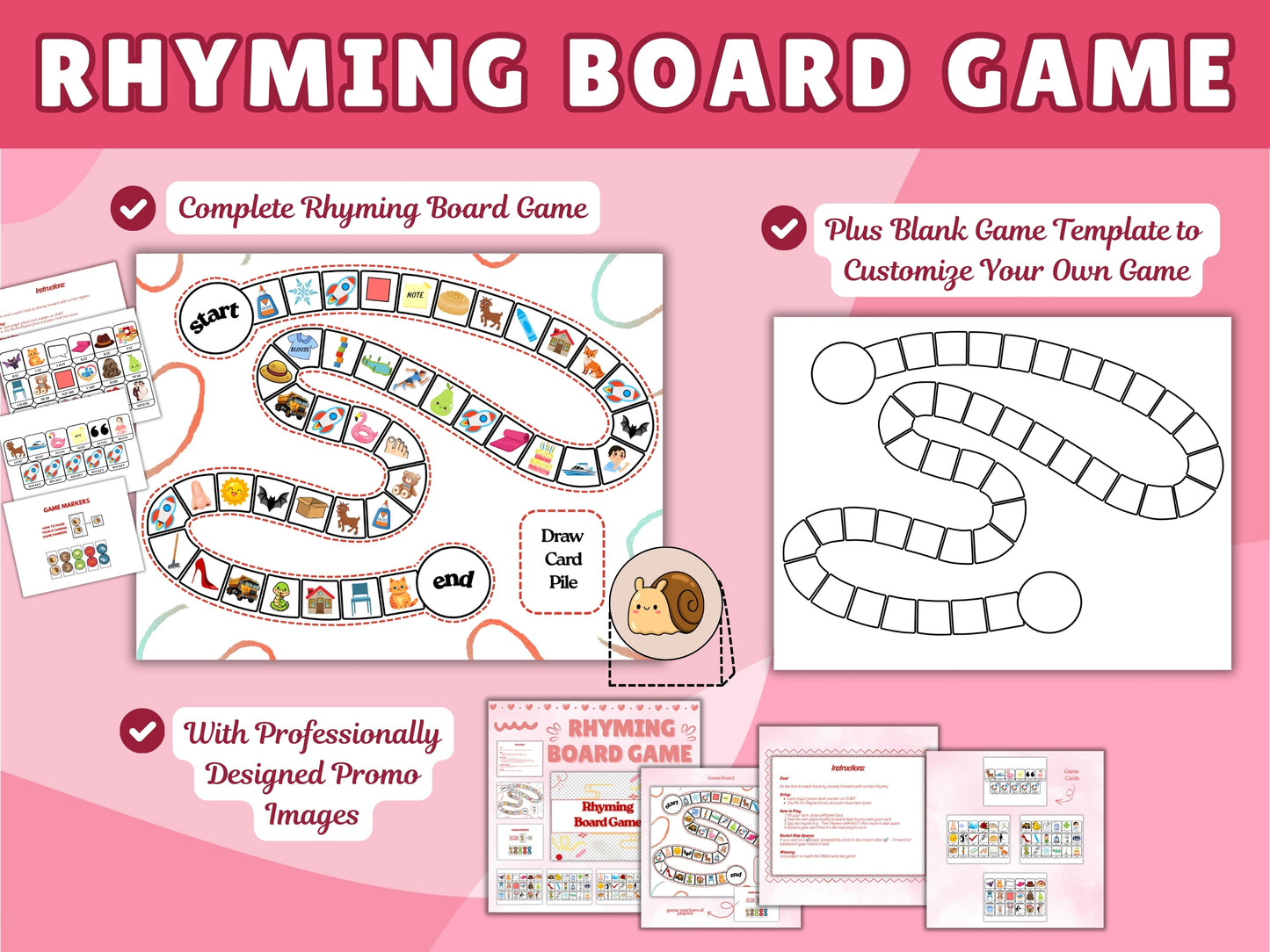 Ultimate Create Printable Board Games (FAST) Template Pack