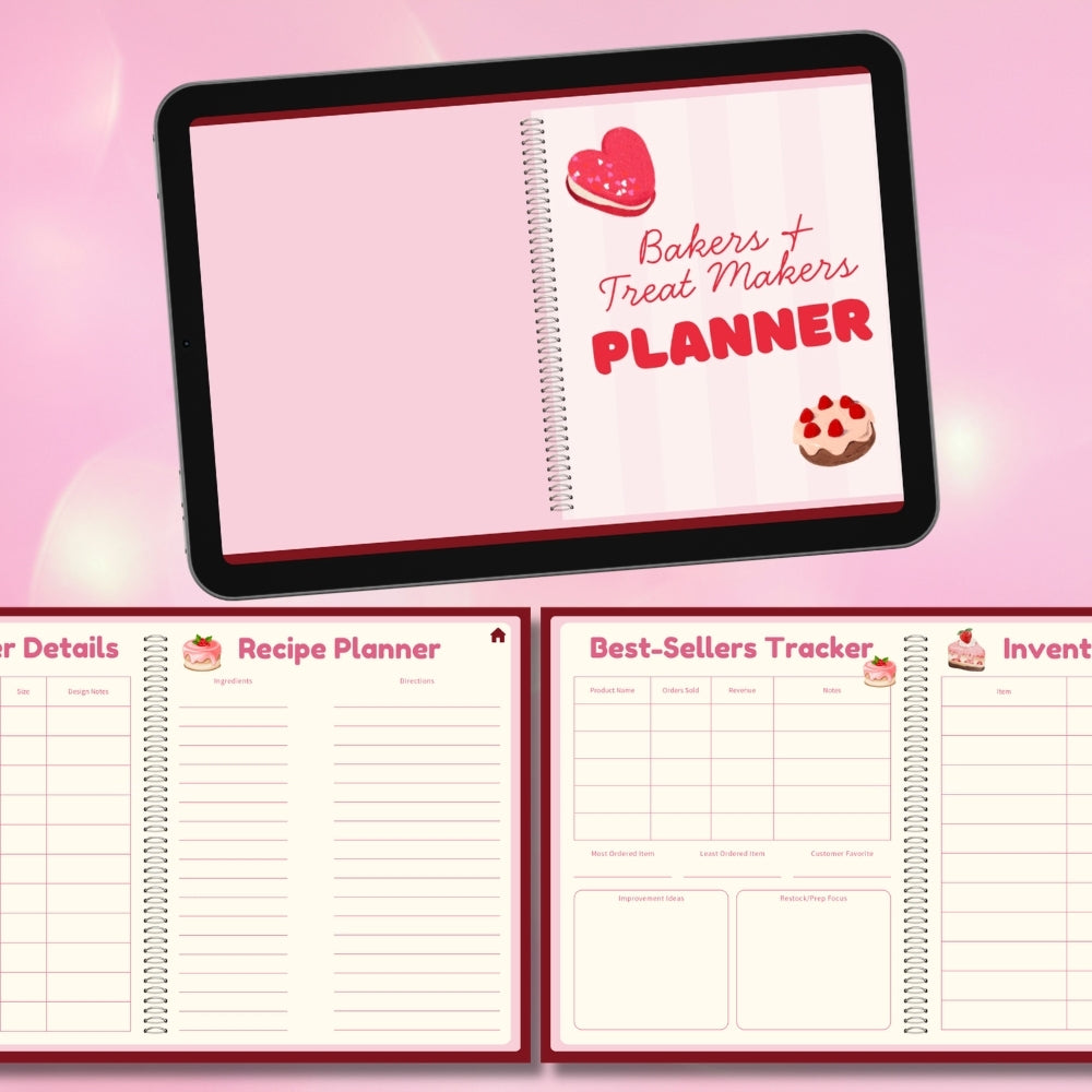 PLR Digital Baker & Treat Maker Planner