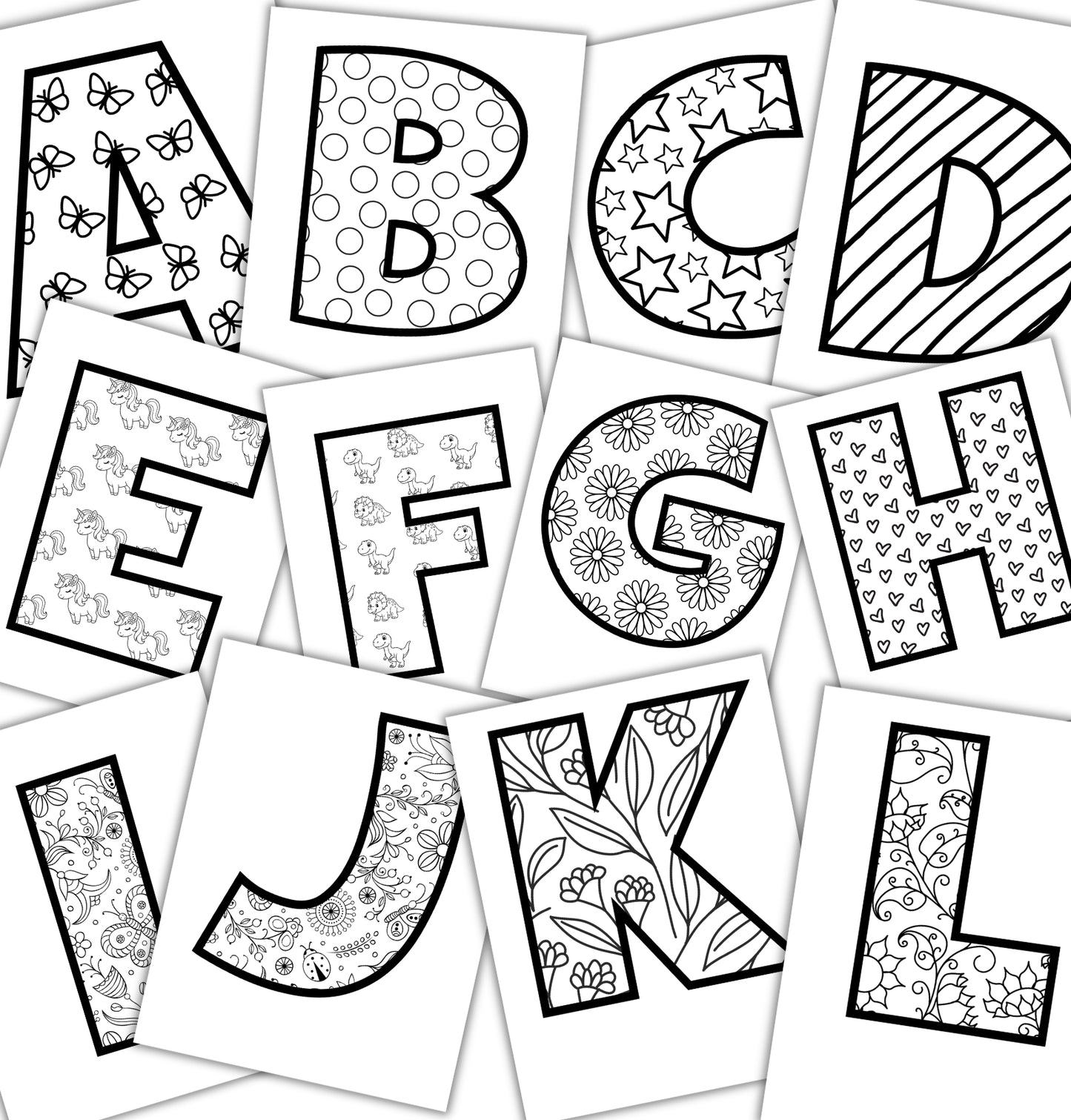 Fill Your Own Letters Template Pack