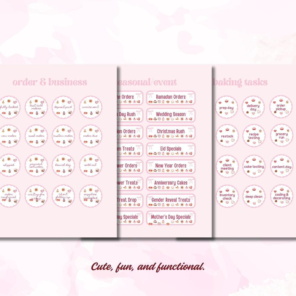 PLR Bakers & Treat Makers Planner Stickers