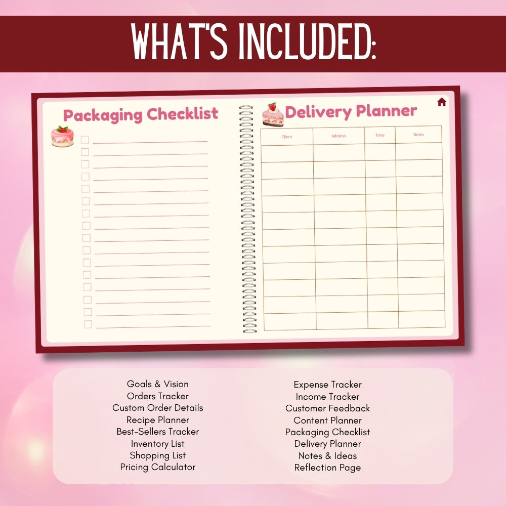 PLR Digital Baker & Treat Maker Planner