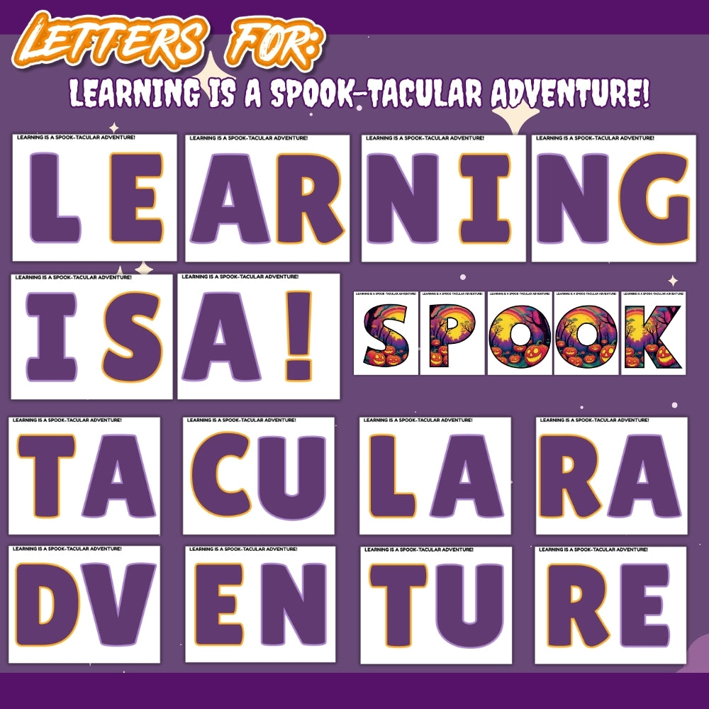 PLR Printable Halloween Bulletin Board Kit
