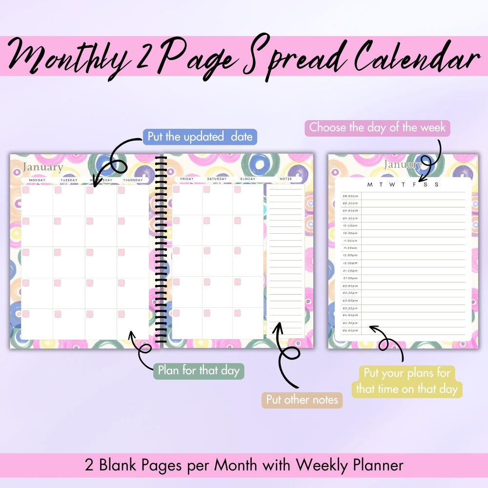 PLR Colorful Social Media Planner