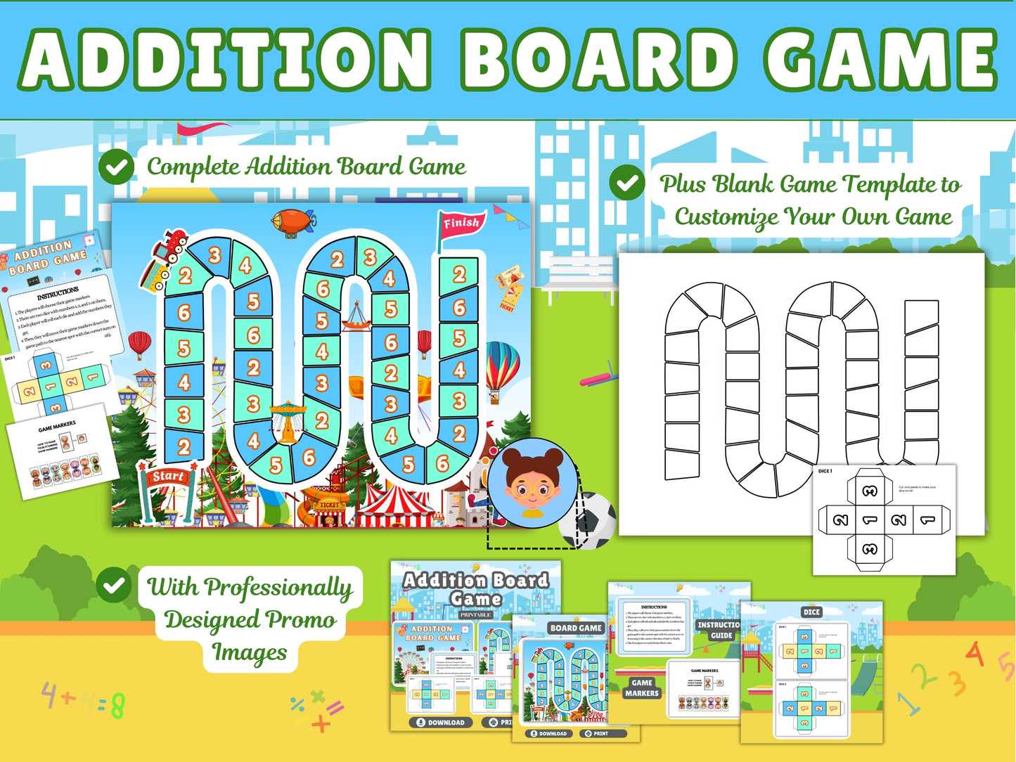 Ultimate Create Printable Board Games (FAST) Template Pack