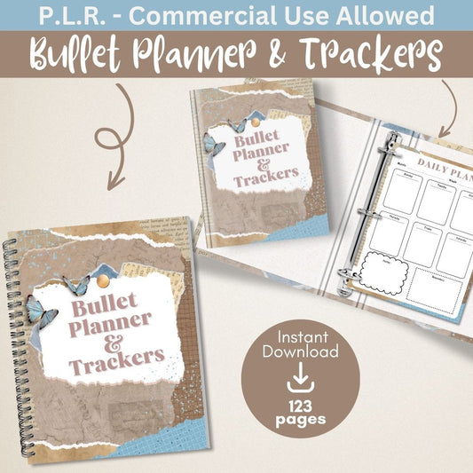 PLR Blue Bullet Planners & Trackers
